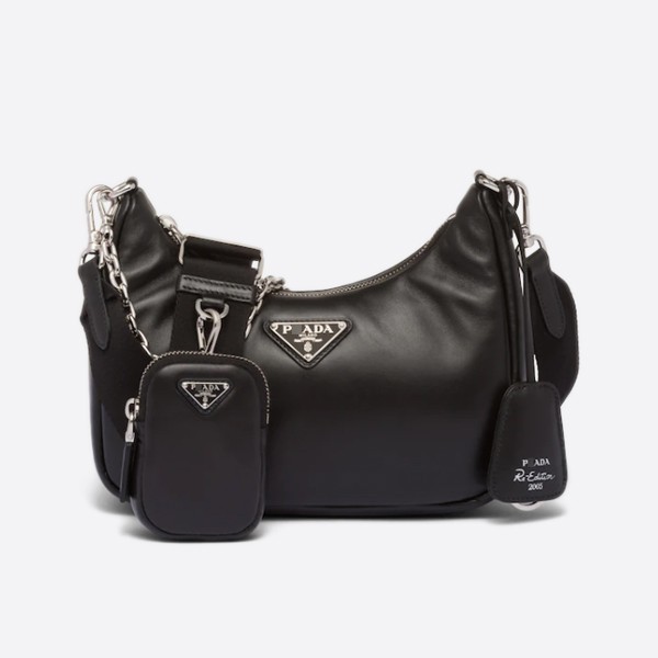 Prada Padded Nappa Leather Pradali Edition Shoulder Bag, Black, 1BH204_2DYI_F0002_V_V9Z