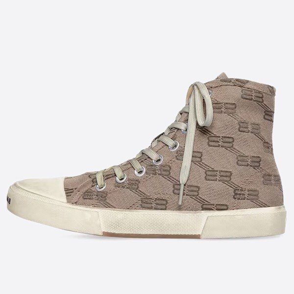 Balenciaga Paris BB Monogram High Sneakers 688752W3RQ12298