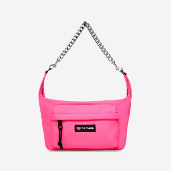 Balenciaga RAVER Medium Chain Bag in Fluo Pink 7410802AACO5634