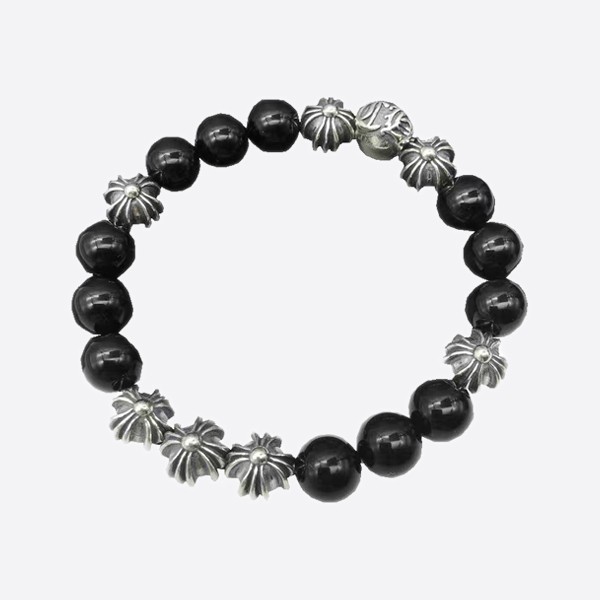 Black Beaded Bracelet
