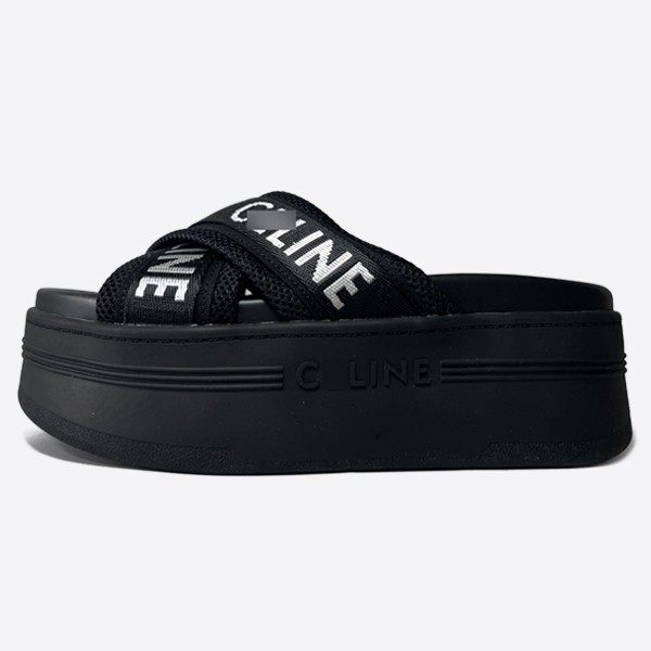 Textile Block Slide Sandals 354412276C.38AB