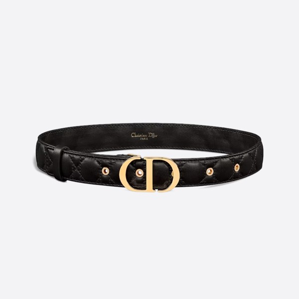 30 Montaigne Belt Black Gold (3.0cm) B0436UWHN_M900