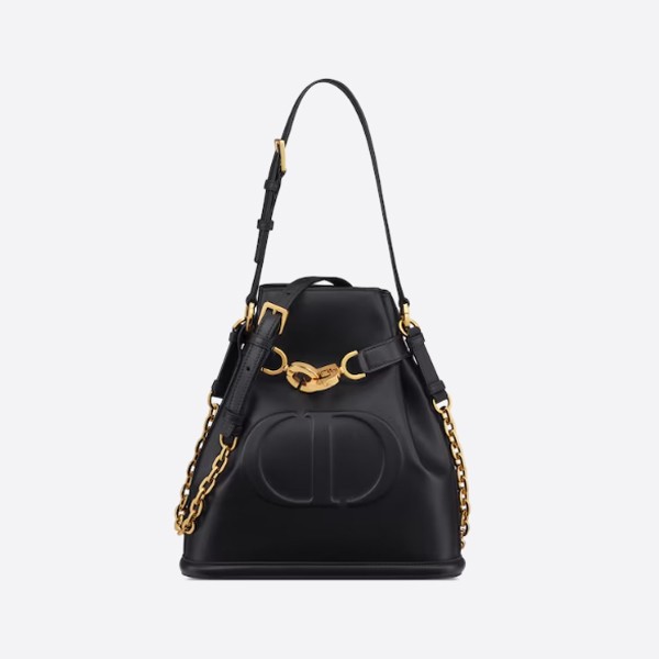 C'EST Medium CD Embossed Calfskin Bag M2271UBHA_M900