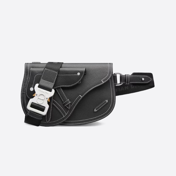 DIOR SADDLE POUCH grained calfskin 1ADPO044YKK_H00N