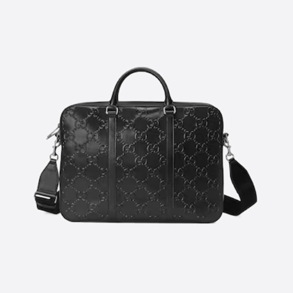 GG Embossed Briefcase 658573 1W3CN 1000