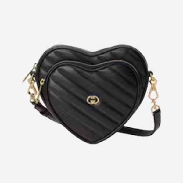 Interlocking G Mini Heart Shoulder Bag 751628 AACCL 1000