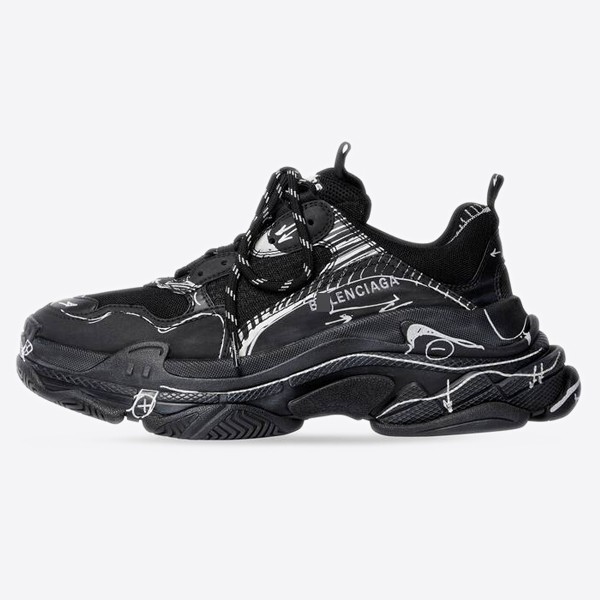 Triple S Sketch Sneakers (ZH) 536737W3SRB1090