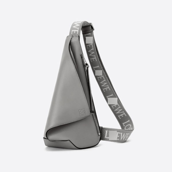 Anton Slingback - Soft and supple calfskin and jacquard. Color: Asphalt Grey. B511A09X10