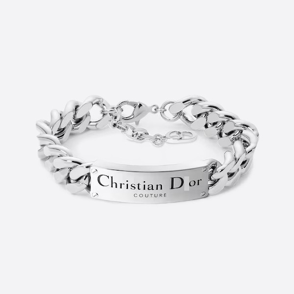 Couture Chain Link Bracelet in Silver-Finish Brass B1720HOMMT_D000