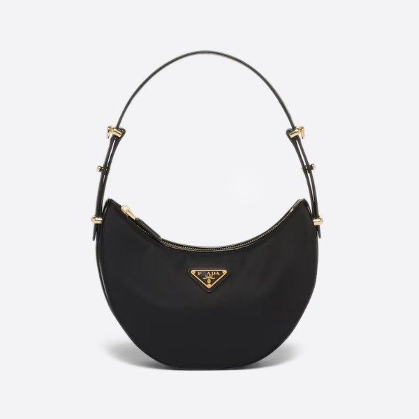 Alkeri Nylon and Brushed Leather Shoulder Bag 1BC194_R789_F0002_V_OOO