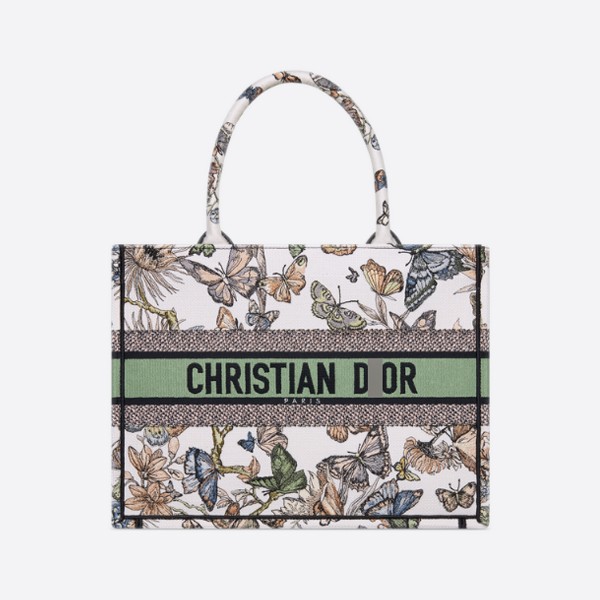 Dior BOOK TOTE Medium Bag in Toile de Jouy with Mexican Embroidery, M1296ZESR_M20E