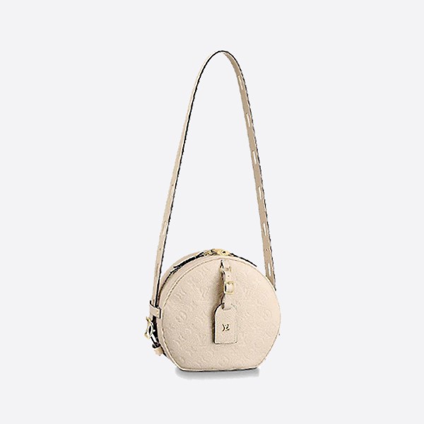 Louis Vuitton Monogram Empreinte Boite Chapeau Souple Shoulder Bag White M45167