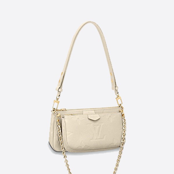 Louis Vuitton Multi Pochette Accessory Monogram Empreinte Creme M80399