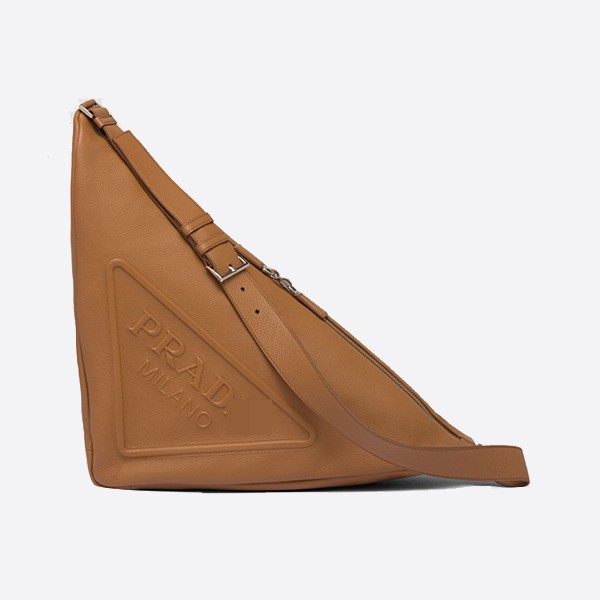 Prada Leather Triangle Bag, Brown, 2VY007_2BBE_F098L_V_DLO