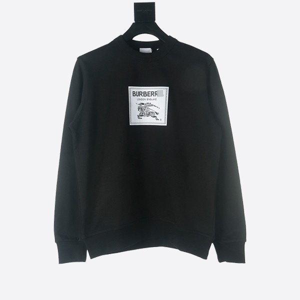 Burberry Prorsum Label Cotton Sweatshirt in Black