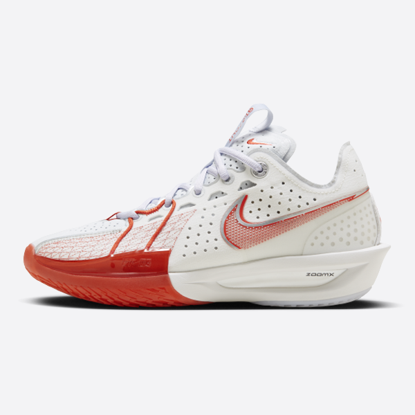 Nike Air Zoom GT Cut 3 White/Picante Red DV2918-101 (Small Version)