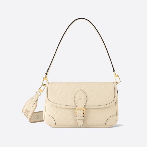 Louis Vuitton Diane Monogram Empreinte Leather Cream M46388