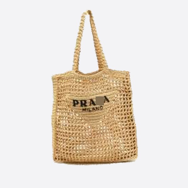 Prada Raffia Tote Bag Tan 1BG393_2A2T_F0018_V_OOO