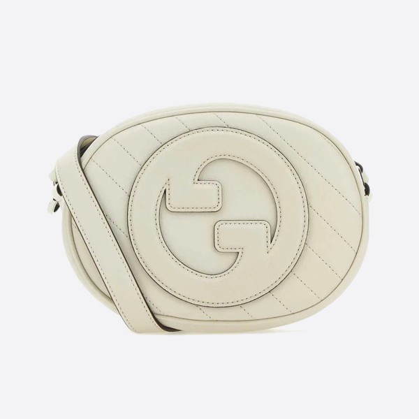 Gucci Blondie Mini Shoulder Bag in White Leather 760175 AACPY 9022