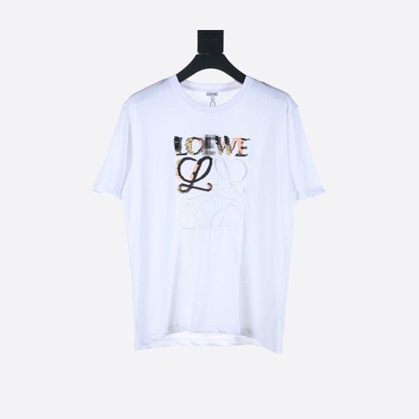 Loewe Distorted Logo T-Shirt in White