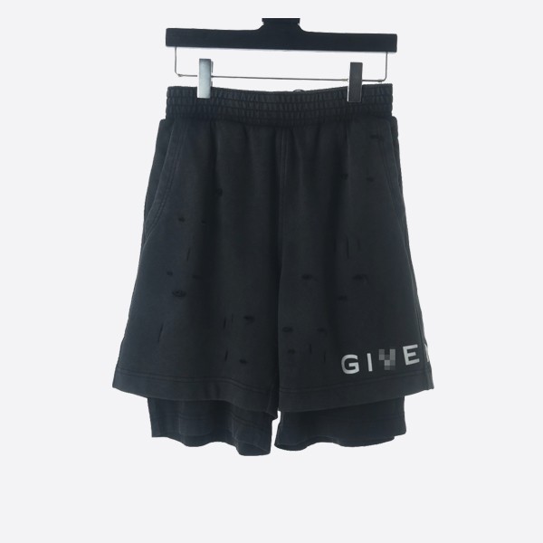 Givenchy Bermuda shorts in destroyed felpa