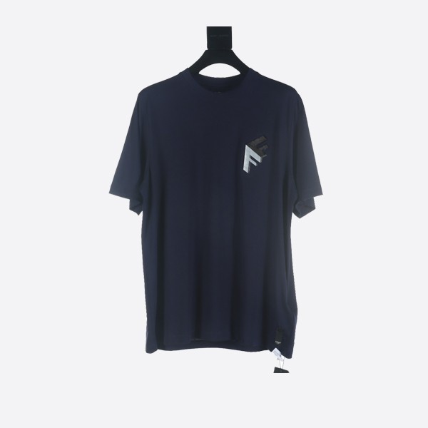 Fendi Blue Jersey T-Shirt FY1217APMCF1AJR
