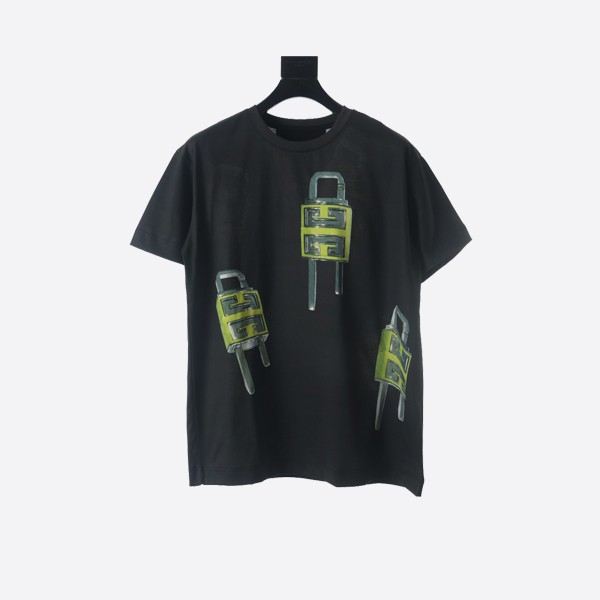 Givenchy 4G Padlock Print Crew Neck T-Shirt
