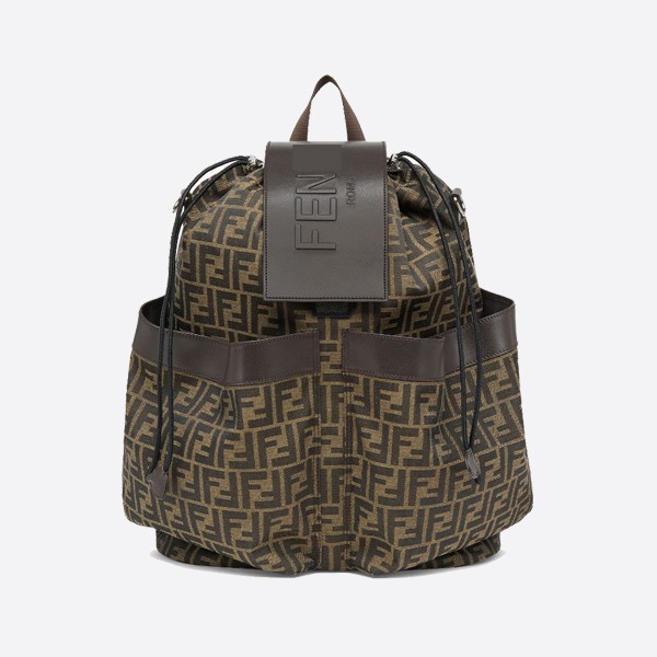 Fendi Strike Large FF Jacquard Backpack 7VZ056AG0MF19KW