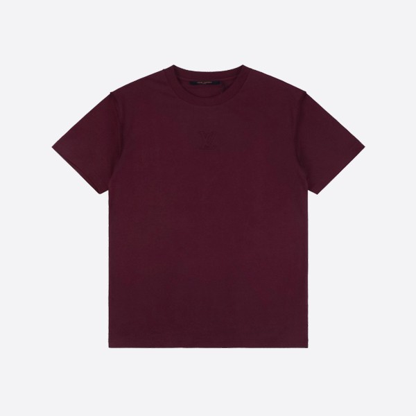 Louis Vuitton Embossed LV T-Shirt in Dark Purple