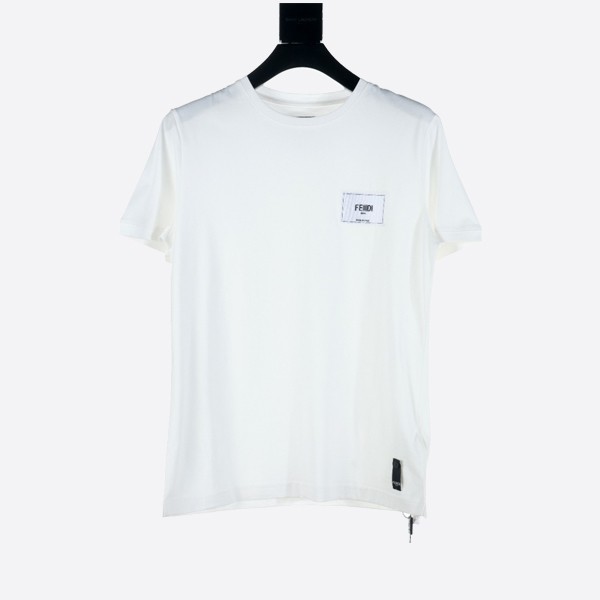 Fendi White Jersey T-Shirt FY0894A9RLF0WA0