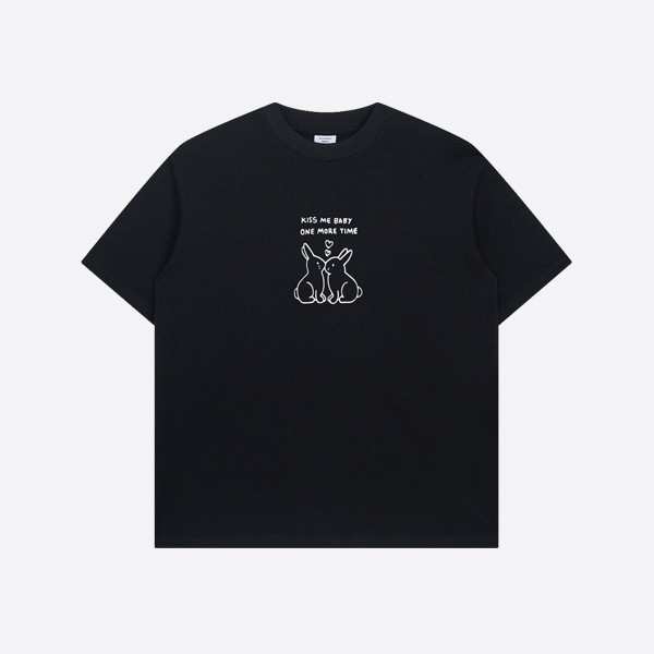 Vetements Black Kiss Bunnies T-shirt