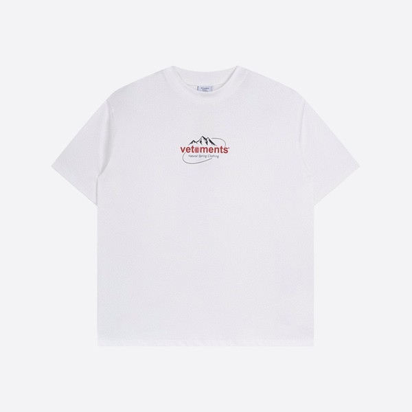 Vetements Spring Water Logo T-Shirt in White
