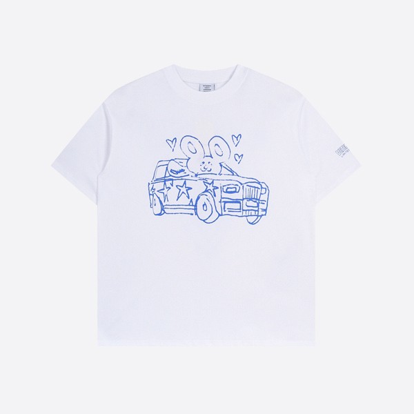 Vetements Scribble Car/Heart T-Shirt in White