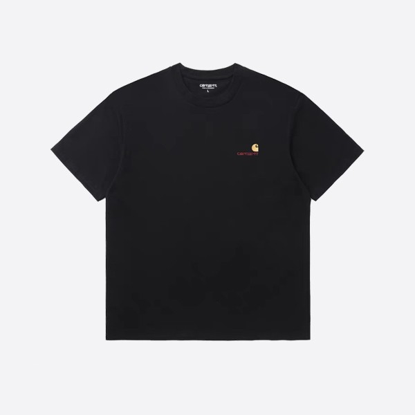 Carhartt Whip S/S American Script T-Shirt - Black