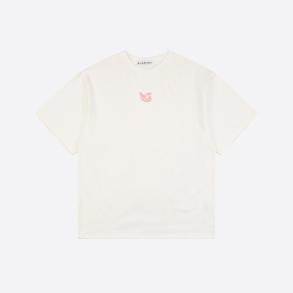 Acne Studios - Embroidered T-Shirt - Relaxed Fit - Off-White