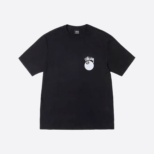 Stüssy 8-Ball Pigment Dye T-Shirt in Black