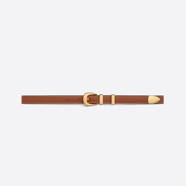 Celine Small Western Belt in Natural Calfskin and Tan, 45BAE3A78.04LU (1.8cm)