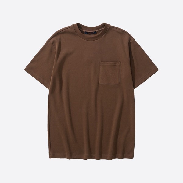 Louis Vuitton Piqué Cotton T-Shirt, Brown