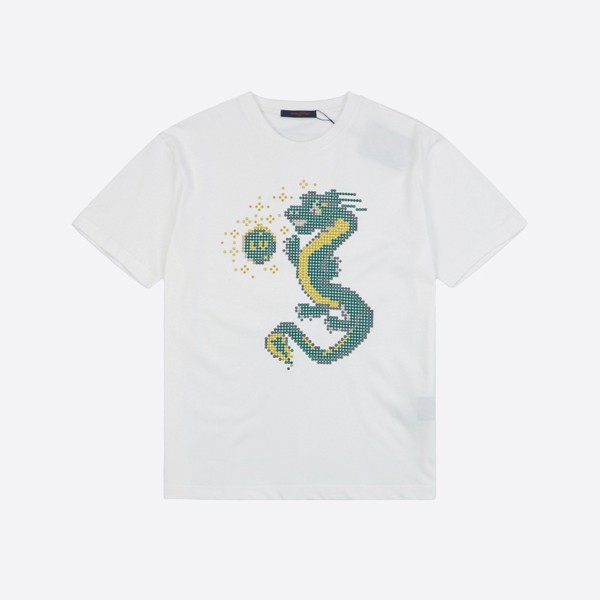 Louis Vuitton Dragon Short Sleeve Cotton T-Shirt