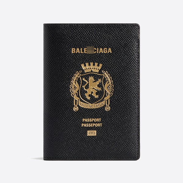 Balenciaga Passport Holder Black 7877422AA3R1000