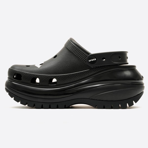SMFK x Crocs Black and White Cross Clogs