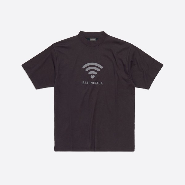 Balenciaga Lo_ve T-shirt, medium fit, black/grey