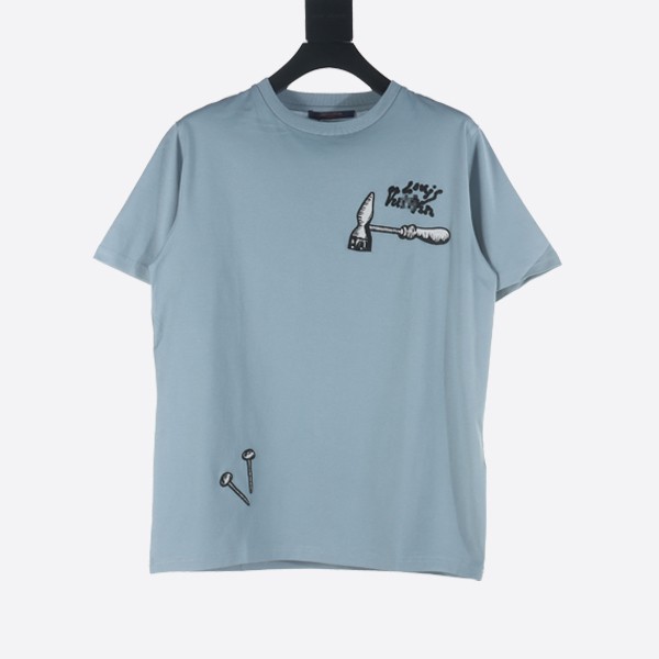 Louis Vuitton LV Multi-Tool Embroidered T-Shirt Blue