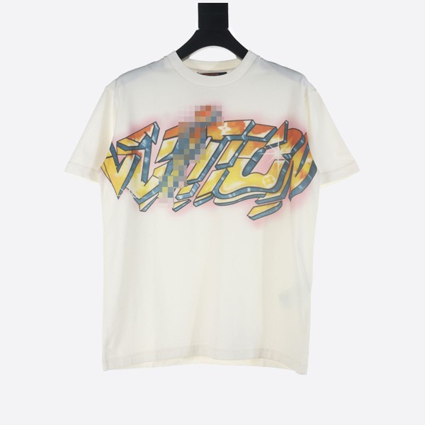 Louis Vuitton Graffiti T-shirt in Milky White