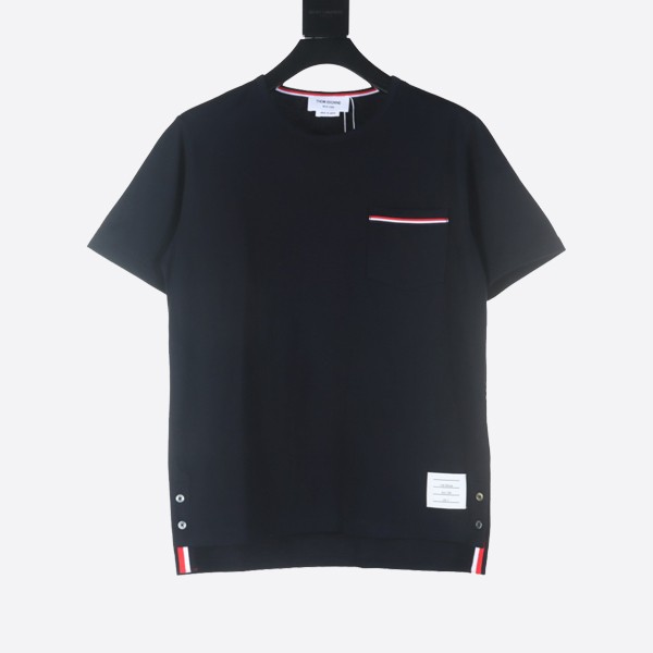 Thom Browne Navy Patch Pocket T-Shirt