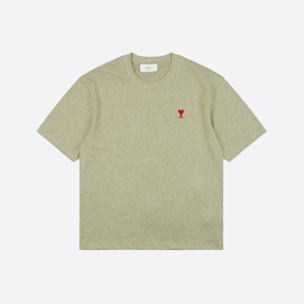 Ami Paris Ami de Coeur T-shirt Green/Red