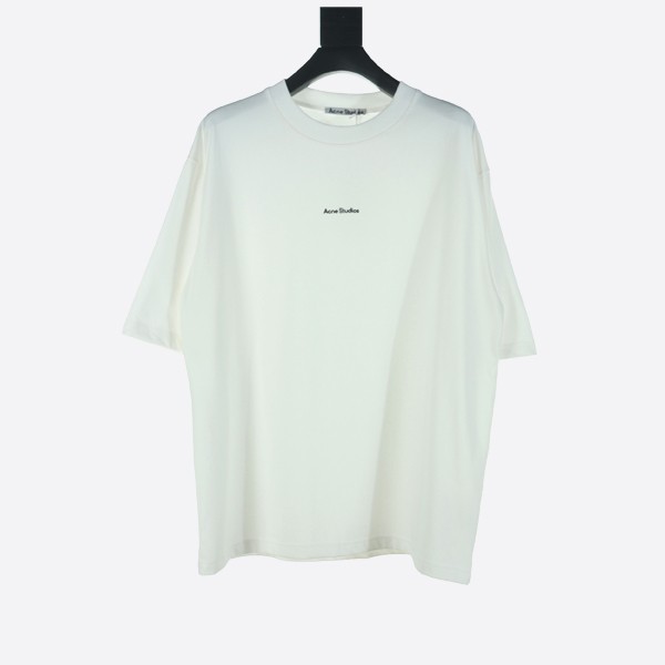 Acne Studios Logo T-Shirt in Optic White