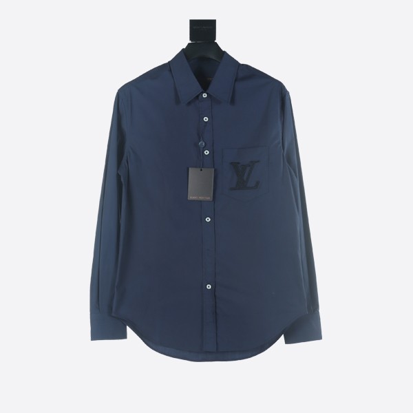Louis Vuitton Embroidered Long Sleeve Cotton Shirt