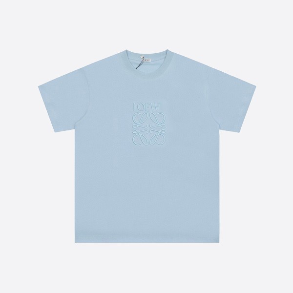 Loewe Relaxed Fit T-Shirt in Baby Blue Cotton