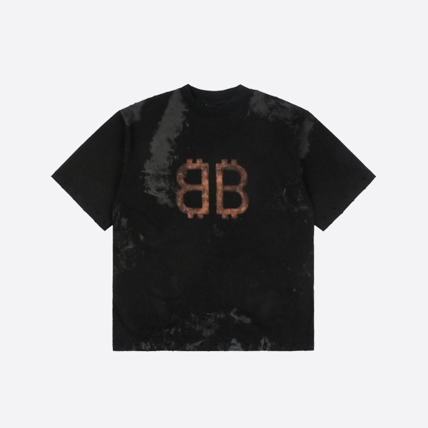 Balenciaga Crypto T-shirt, oversized, faded black